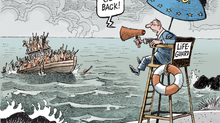 The outsourcing of asylum and immigration policies - an European hypocrisy.
